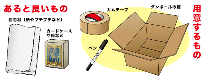 まとめ梱包キットに入っているもの