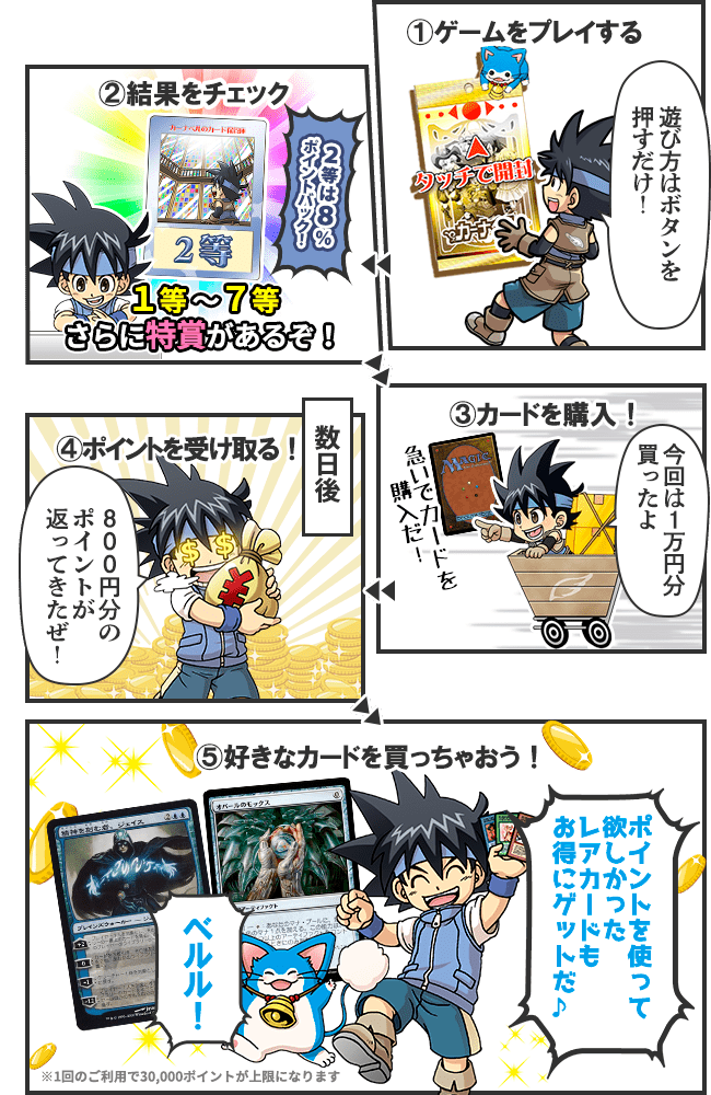 毎日10秒くじゲーム画面 マジック ザ ギャザリング通販ならカーナベル