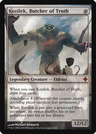MTG　真実の解体者、コジレック　[ROE] 　日本語版4枚セット MTG】 真実の解体者、コジレック/Kozilek. Butcher of Truth