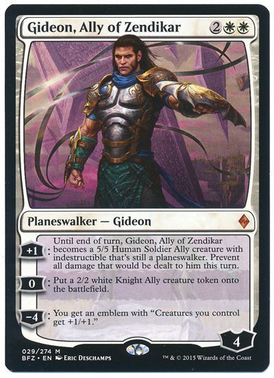 MTG】 ゼンディカーの同盟者、ギデオン/Gideon. Ally of Zendikar(英語