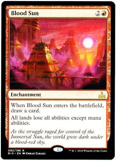 MTG】 血染めの太陽/Blood Sun(英語版) RIX/レア の通販