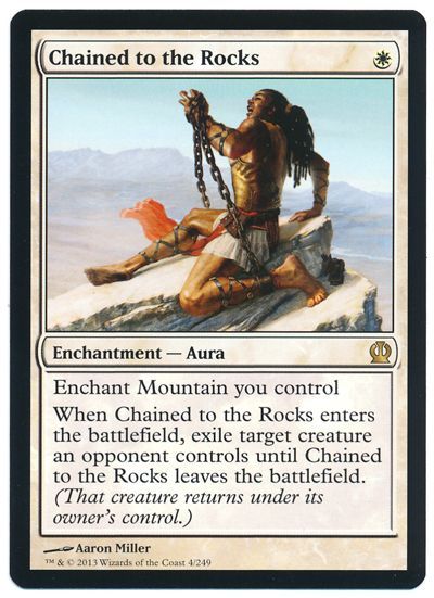 岩への繋ぎ止め Chained To The Rocks 英語版 Mtg Ths レア カーナベル