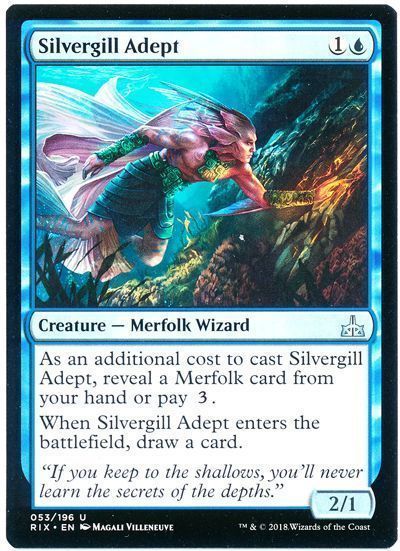 銀エラの達人 Silvergill Adept 英語版 アンコモン Rix マジック ザ ギャザリング通販カーナベル