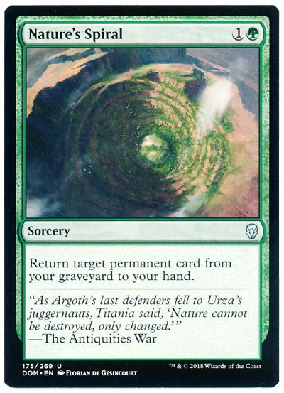 自然のらせん Nature S Spiral 英語版 アンコモン Dom マジック ザ ギャザリング通販カーナベル