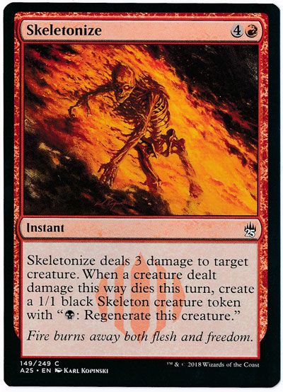 骸骨化 Skeletonize 英語版 Mtg 5 コモン カーナベル