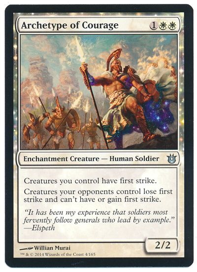勇気の元型 Archetype Of Courage 英語版 アンコモン マジック ザ ギャザリング買取ならカーナベル