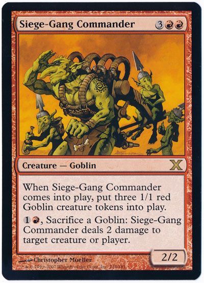 包囲攻撃の司令官 Siege Gang Commander 英語版 レア マジック ザ ギャザリング買取ならカーナベル