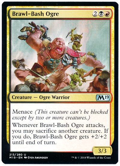Mtg 殴りつけるオーガ Brawl Bash Ogre 英語版 M19 アンコ の通販 カーナベル