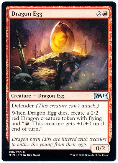 Mtg ドラゴンの卵 Dragon Egg 英語版 M19 アンコ の通販 カーナベル