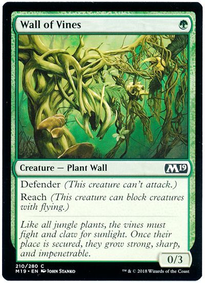 蔦の壁 Wall Of Vines 英語版 コモン マジック ザ ギャザリング買取ならカーナベル