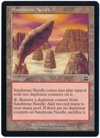 鋭き砂岩 Sandstone Needle 英語版 Mtg Mmq コモン カーナベル