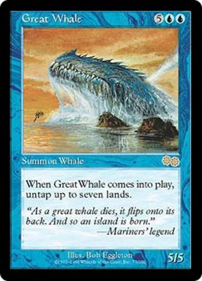 巨大鯨 Great Whale 英語版 レア Usg マジック ザ ギャザリング通販カーナベル