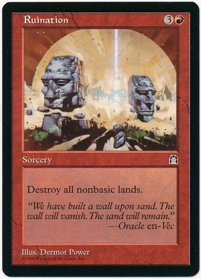 破滅 Ruination 英語版 Mtg Sth 赤 カーナベル