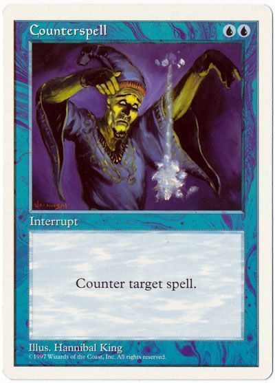 MTG】 対抗呪文/Counterspell(英語版) 5ED/青 の通販 - カーナベル