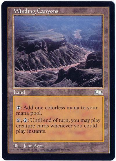 七曲がりの峡谷/Winding Canyons》[WTH] 土地R | 日本最大級 MTG