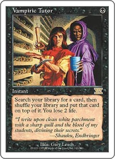 MTG】 吸血の教示者/Vampiric Tutor(英語版) 6ED/レア の通販 - カーナベル