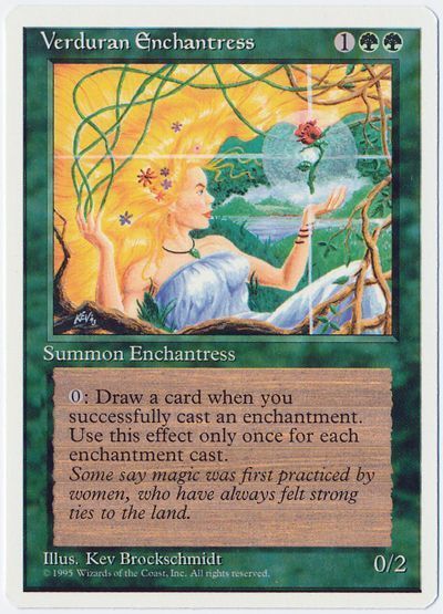 新緑の女魔術師/Verduran Enchantress(英語版)