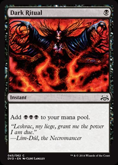 MTG】 暗黒の儀式/Dark Ritual(英語版)【Illus.Clint Langley】 DD