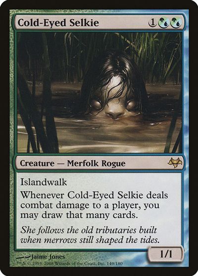 冷淡なセルキー Cold Eyed Selkie 英語版 Mtg Eve レア カーナベル