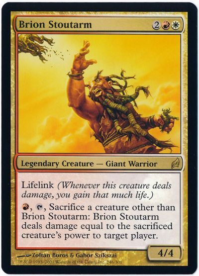 豪腕のブライオン Brion Stoutarm 英語版 レア Lrw マジック ザ ギャザリング通販カーナベル