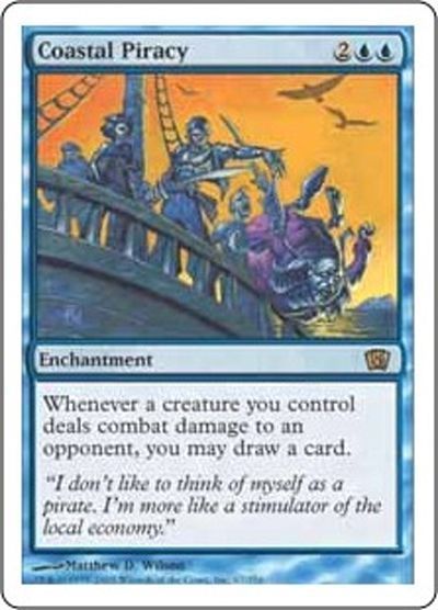 沿岸の海賊行為 Coastal Piracy 英語版 Mtg 8ed レア カーナベル 沿岸の海賊行為 Coastal Piracy 英語版 Mtg 8ed レア カーナベル