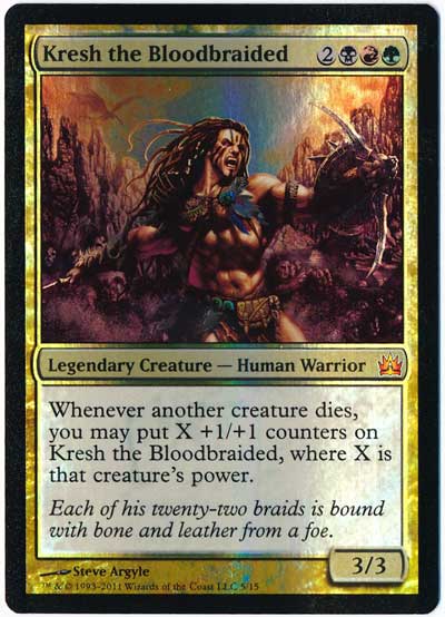 血編み髪のクレシュ Kresh The Bloodbraided 英語版 Foil Ftv マジック ザ ギャザリング通販カーナベル
