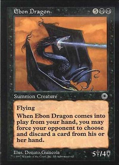 漆黒のドラゴン Ebon Dragon 英語版 黒 マジック ザ ギャザリング買取ならカーナベル