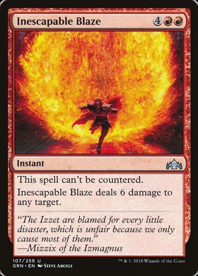 Mtg 逃れ得ぬ猛火 Inescapable Blaze 英語版 Grn アンコ の通販 カーナベル