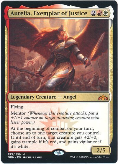 MTG【Foil】RVR 英語 ボーダーレス 正義の模範、オレリア