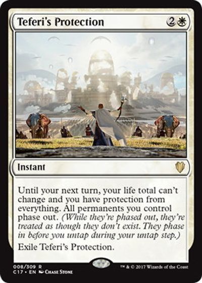 テフェリーの防御 Teferi S Protection 英語版 Mtg 統率者 レア カーナベル