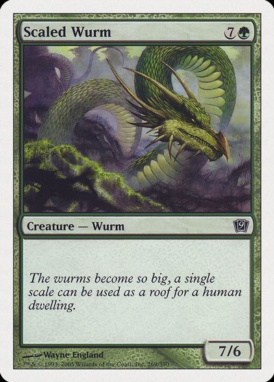 MTG】甲鱗のワーム/Scaled Wurm/英語【ICE】