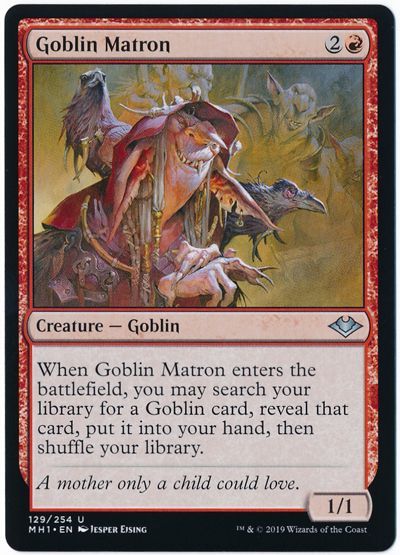 MTG】 ゴブリンの女看守/Goblin Matron(英語版) MH1/アンコ の