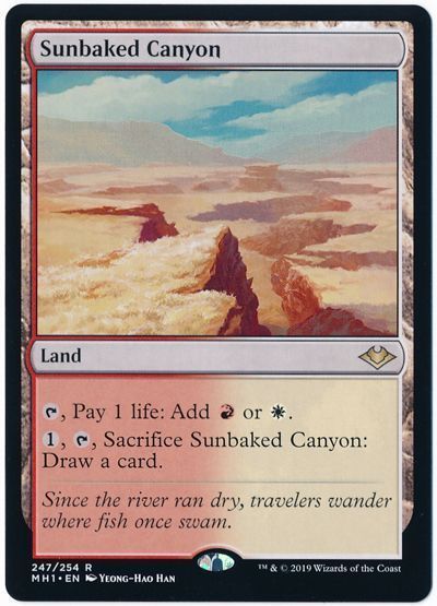 MTG】 灼陽大峡谷/Sunbaked Canyon(英語版) MH1/レア の通販 - カーナベル