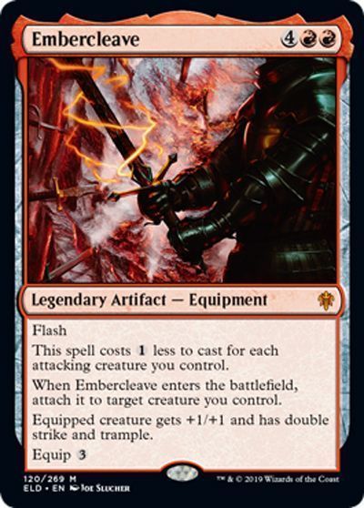 MTG】 エンバレスの宝剣/Embercleave(英語版) （神話レア） の買取 