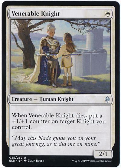 尊い騎士 Venerable Knight 英語版 アンコモン Eld マジック ザ ギャザリング通販カーナベル