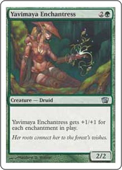 ヤヴィマヤの女魔術師/Yavimaya Enchantress(英語版)