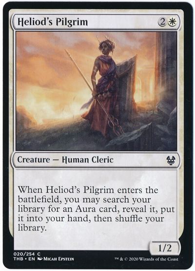ヘリオッドの巡礼者 Heliod S Pilgrim 英語版 Mtg Thb コモン カーナベル