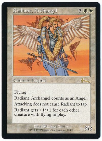 大天使レイディアント Radiant Archangel 英語版 レア Ulg マジック ザ ギャザリング通販カーナベル