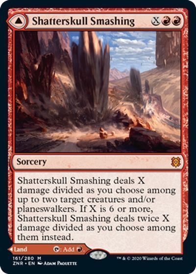 MTG】 髑髏砕きの一撃/Shatterskull Smashing(英語版) ZNR/神話