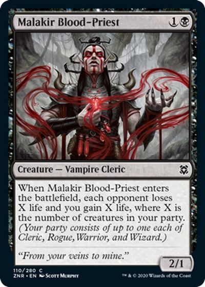 マラキールの血僧侶 Malakir Blood Priest 英語版 コモン マジック ザ ギャザリング買取ならカーナベル