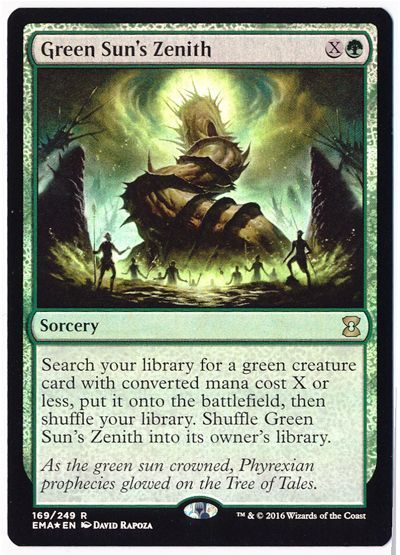 緑の太陽の頂点 Green Sun S Zenith 英語版 Ema Foil 限定カード ま マジック ザ ギャザリング通販カーナベル