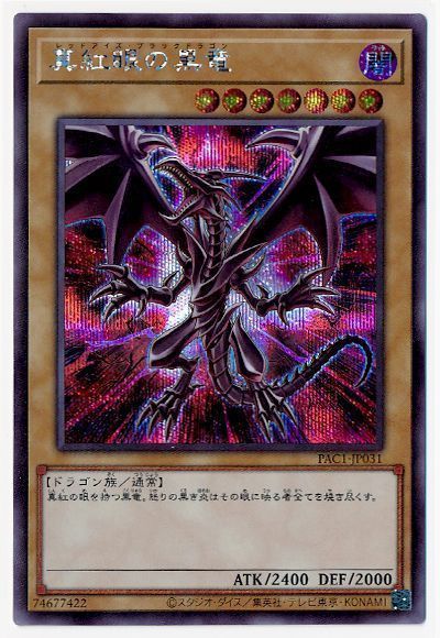 遊戯王 真紅眼の黒竜 レッドアイズブラックドラゴン プリズマ 絵違い ...