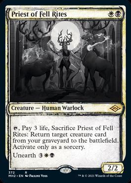 不吉な儀式の僧侶 Priest Of Fell Rites 英語版 スケッチ ショーケース マジック ザ ギャザリング買取ならカーナベル