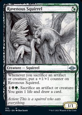 貪欲なるリス Ravenous Squirrel 英語版 スケッチ ショーケース マジック ザ ギャザリング買取ならカーナベル
