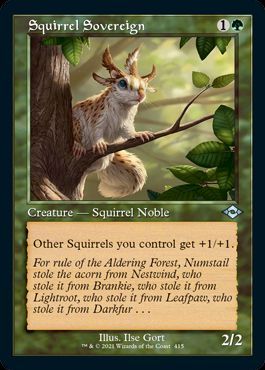 リスの君主 Squirrel Sovereign 英語版 アンコモン マジック ザ ギャザリング買取ならカーナベル