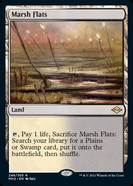 湿地の干潟 Marsh Flats 英語版 レア マジック ザ ギャザリング買取ならカーナベル