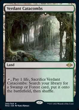 MTG】 新緑の地下墓地/Verdant Catacombs(英語版) MH2/レア の