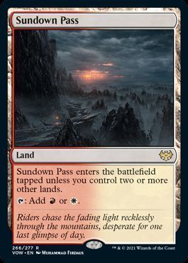 Mtg 日没の道 Sundown Pass 英語版 レア の買取 査定価格 カーナベル
