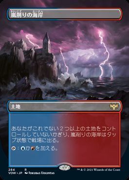 嵐削りの海岸