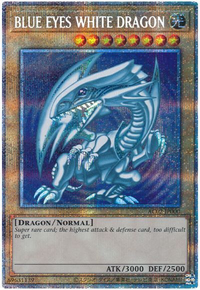 BLUE EYES WHITE DRAGON